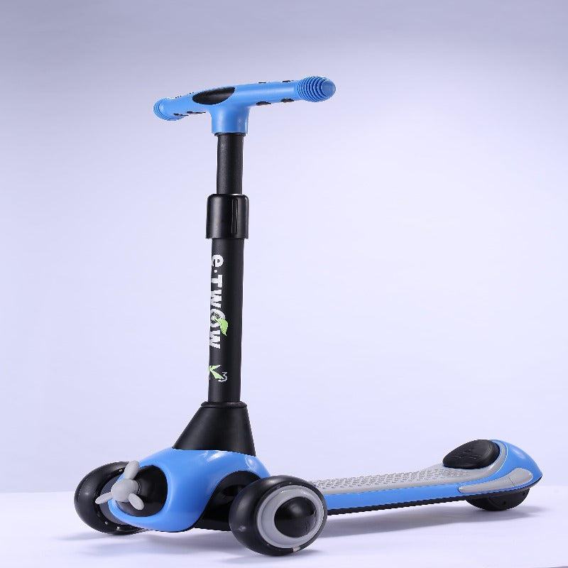 blue kids scooter